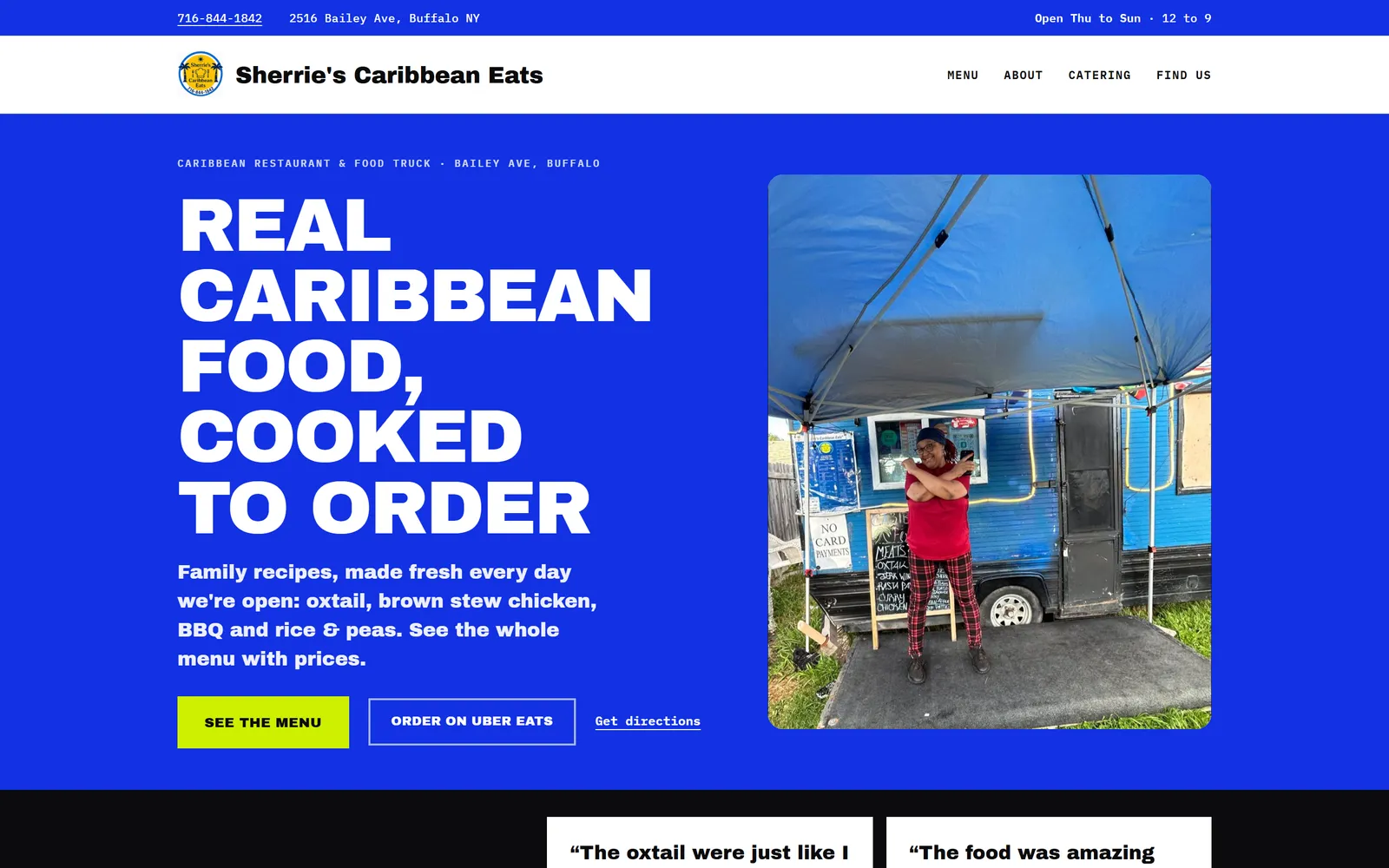 Sherrie's Caribbean Eats homepage
